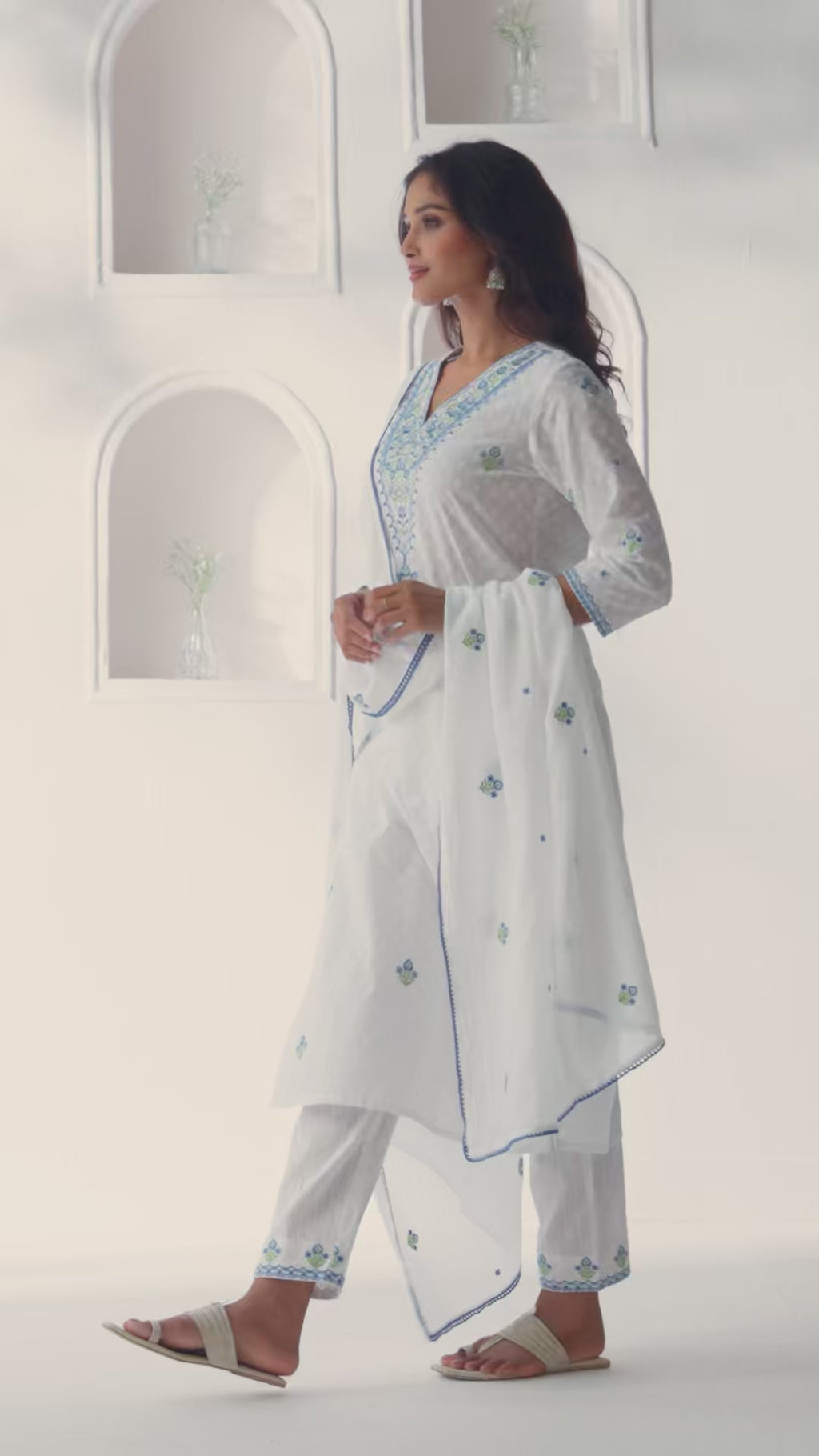 Mehraab Samaira White Kurta