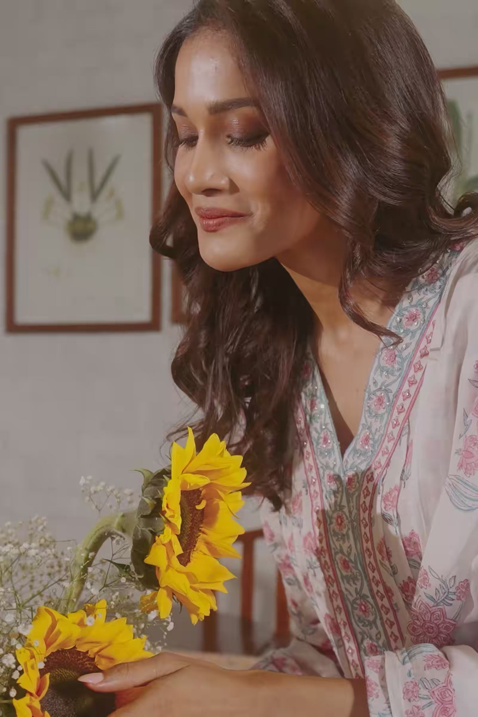 Gulbahar Faizah Sanganeri Kurta