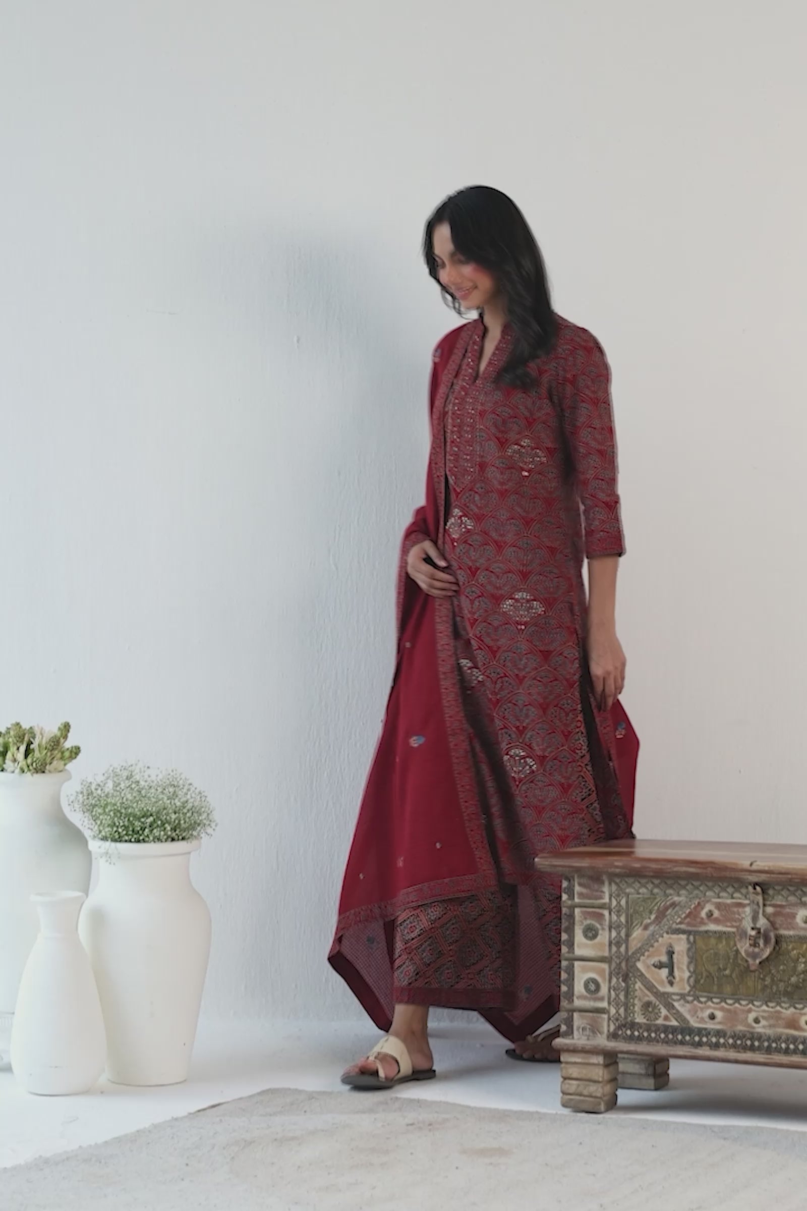 Sehra Samira Ajrak Kurta