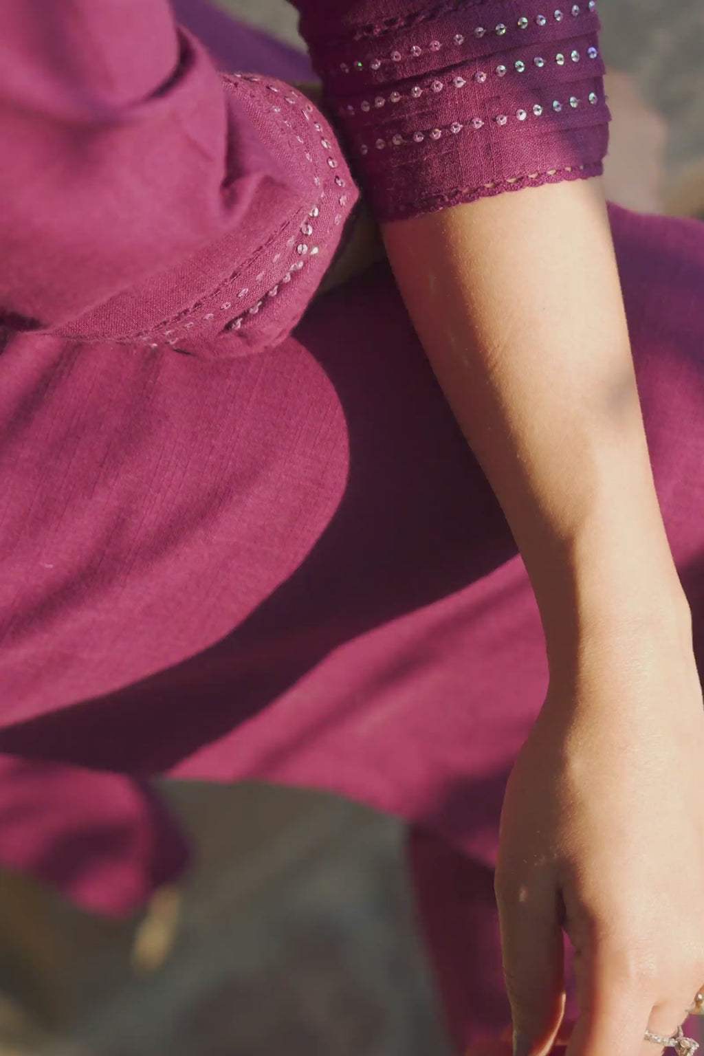 Surplus: Roza Seerat Purple Kurta