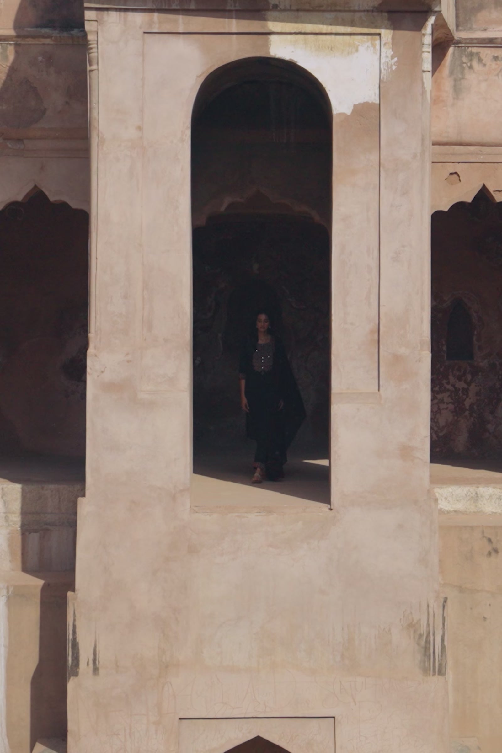 Mehraab Safiya Black Kurta