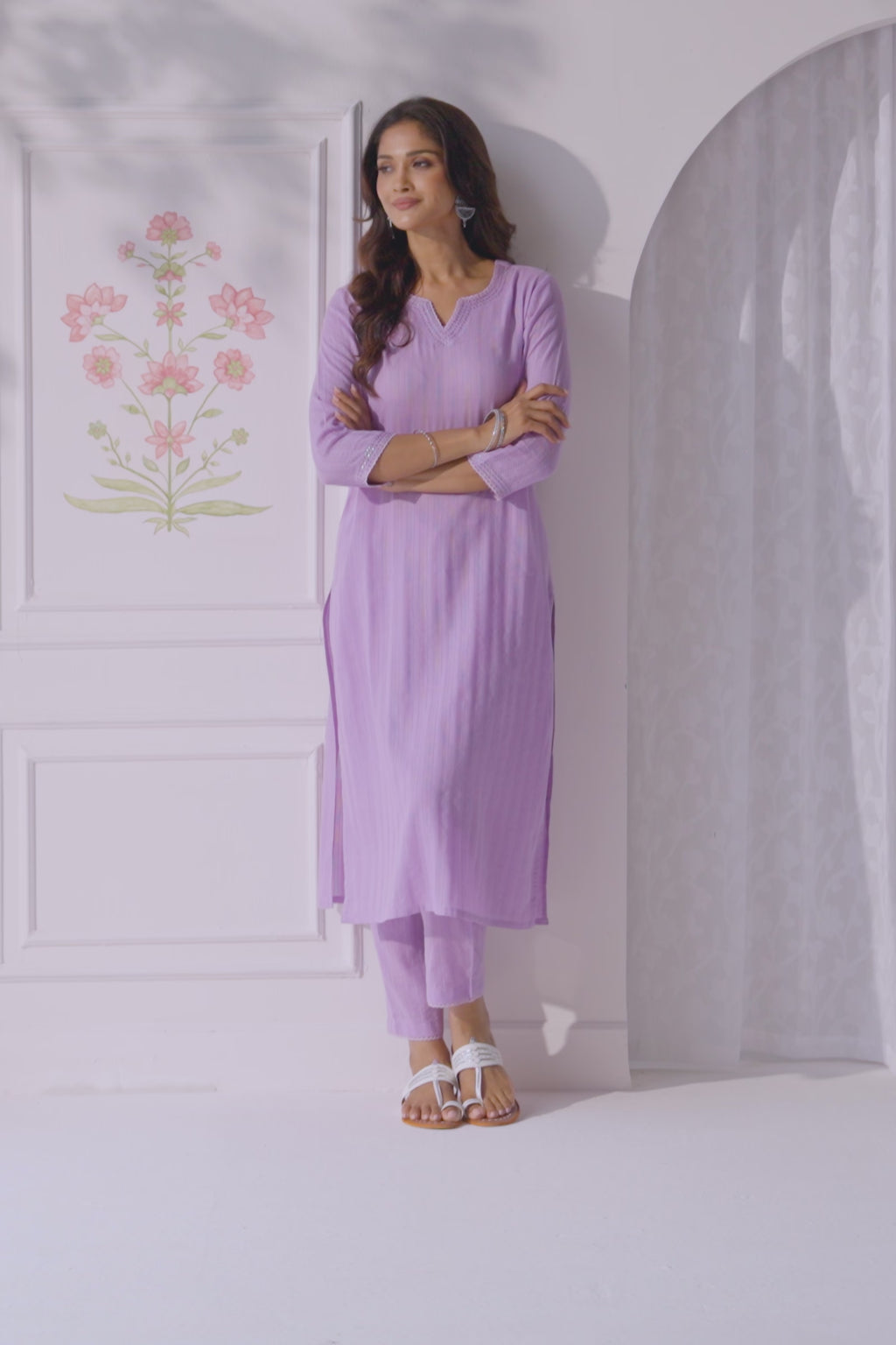 Roza Rumi Purple Kurta