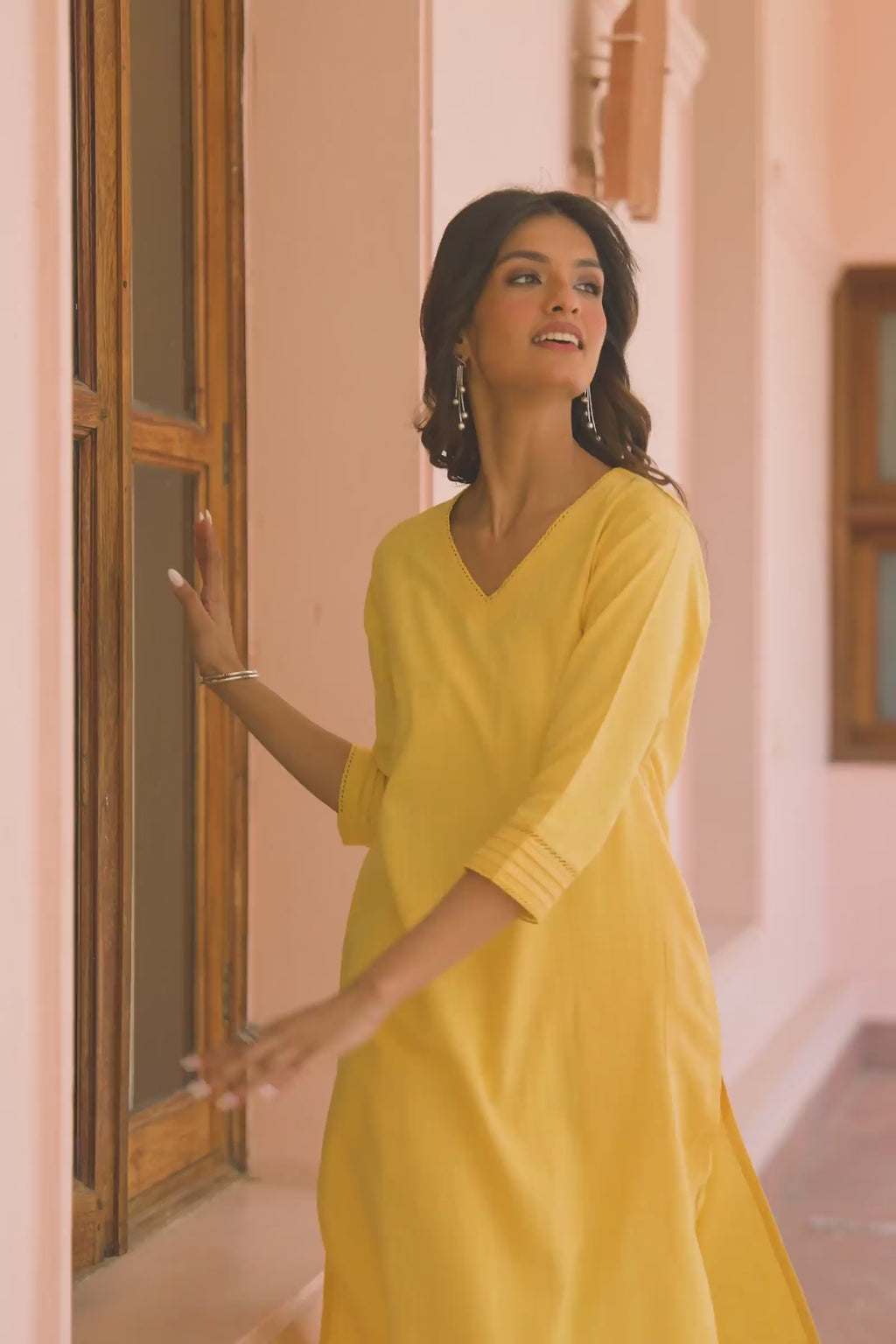Roza Sahira Yellow Kurta