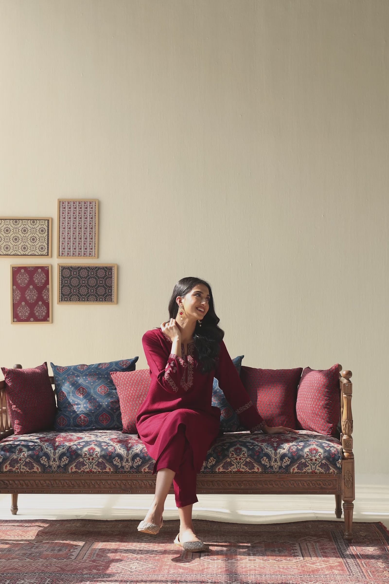 Surplus: Naadirah Zarina Faux Wool Kurta