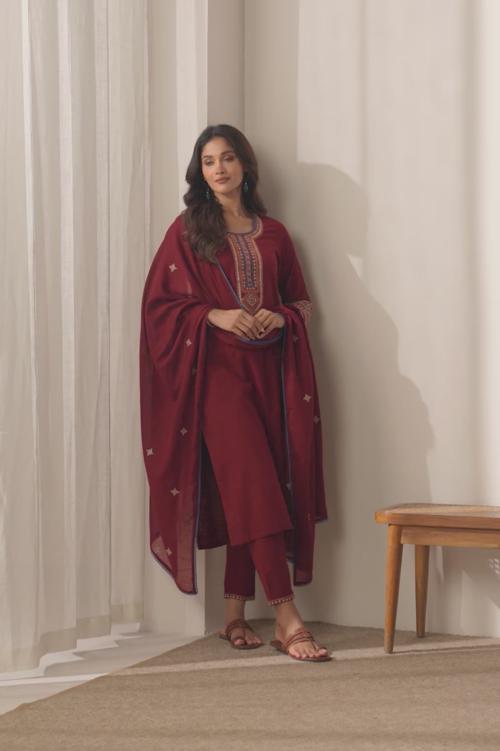 Mehraab Suhana Mustard Kurta