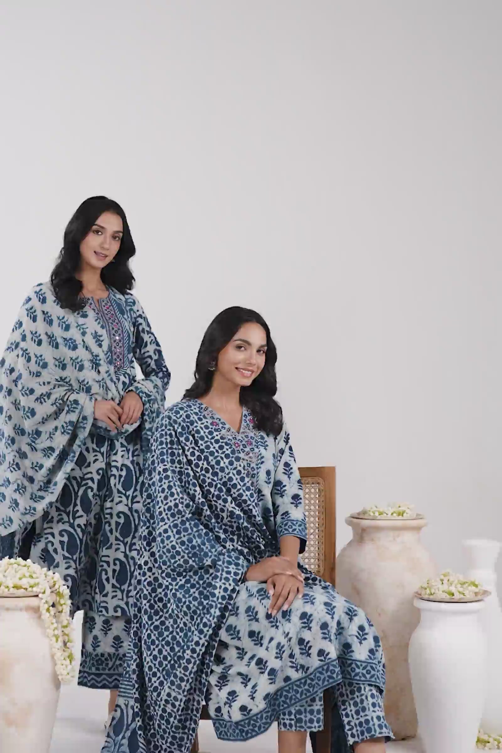 Nurtaj Zaaida Bagru Kurta