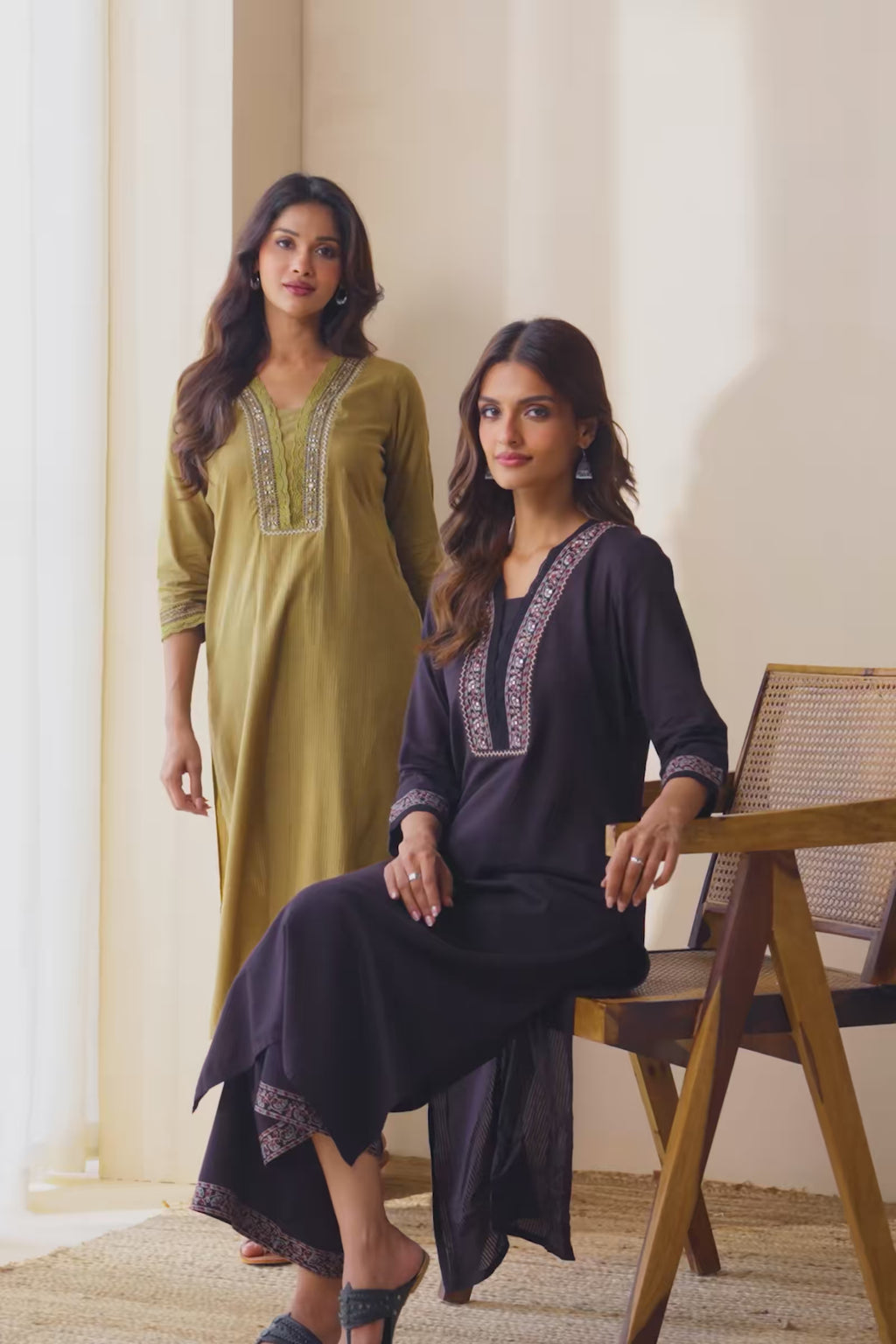 Sehra Asma Ajrak Kurta