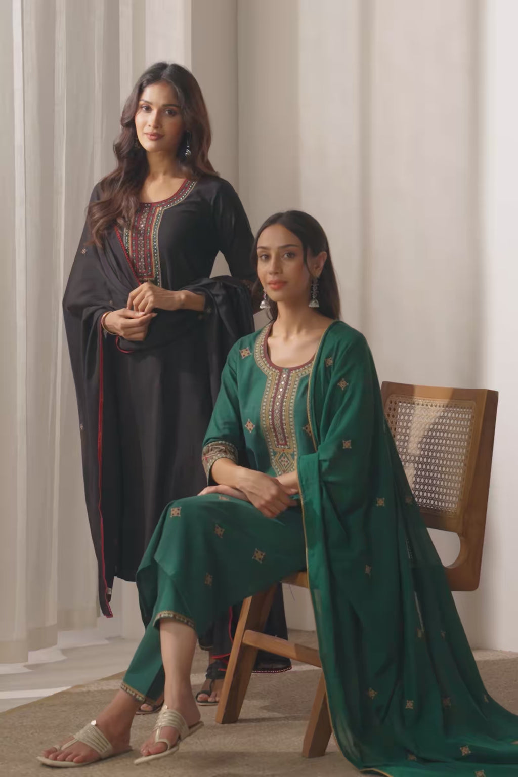 Mehraab Nahiza Black Kurta