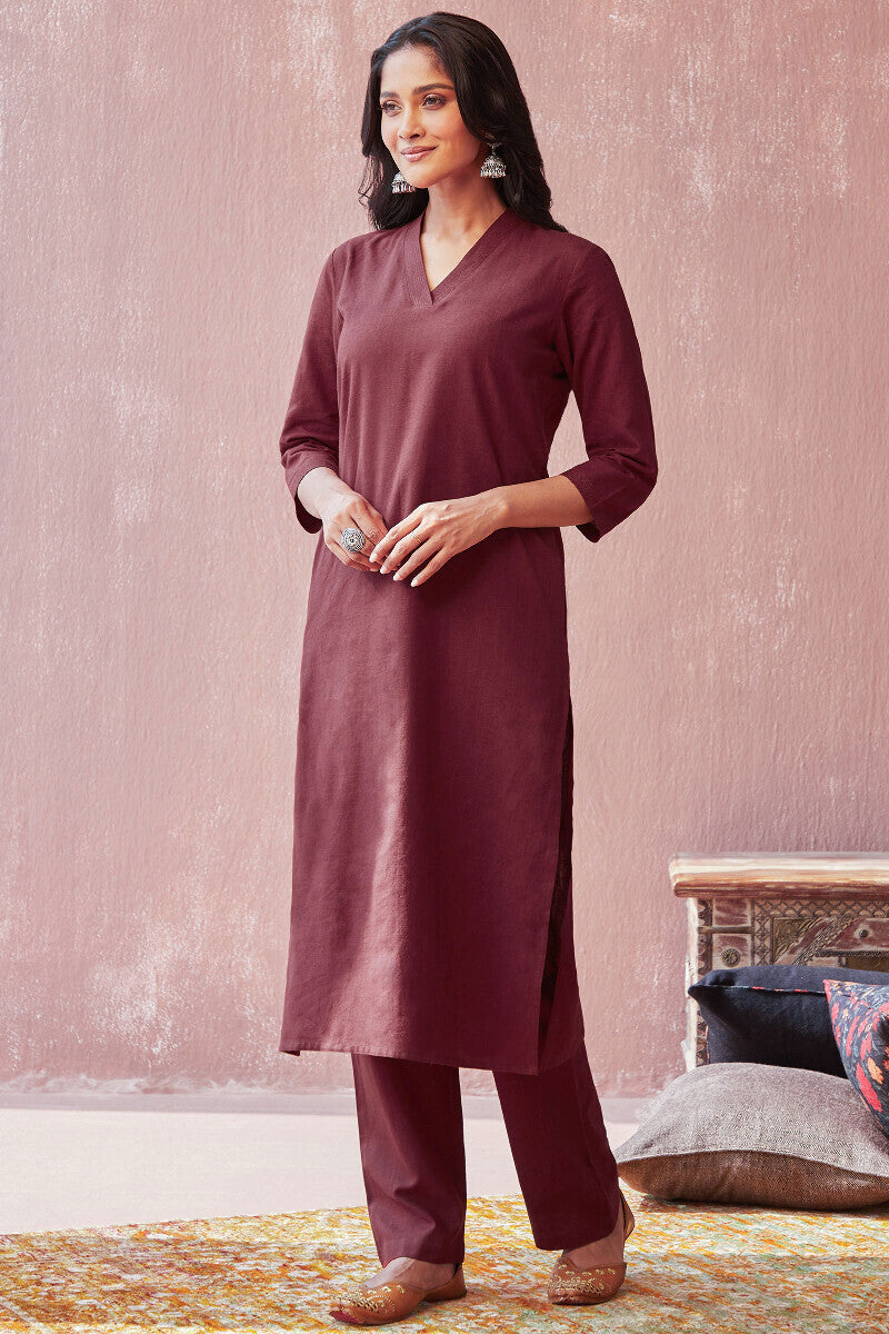 Roza Seher Persian Red Kurta