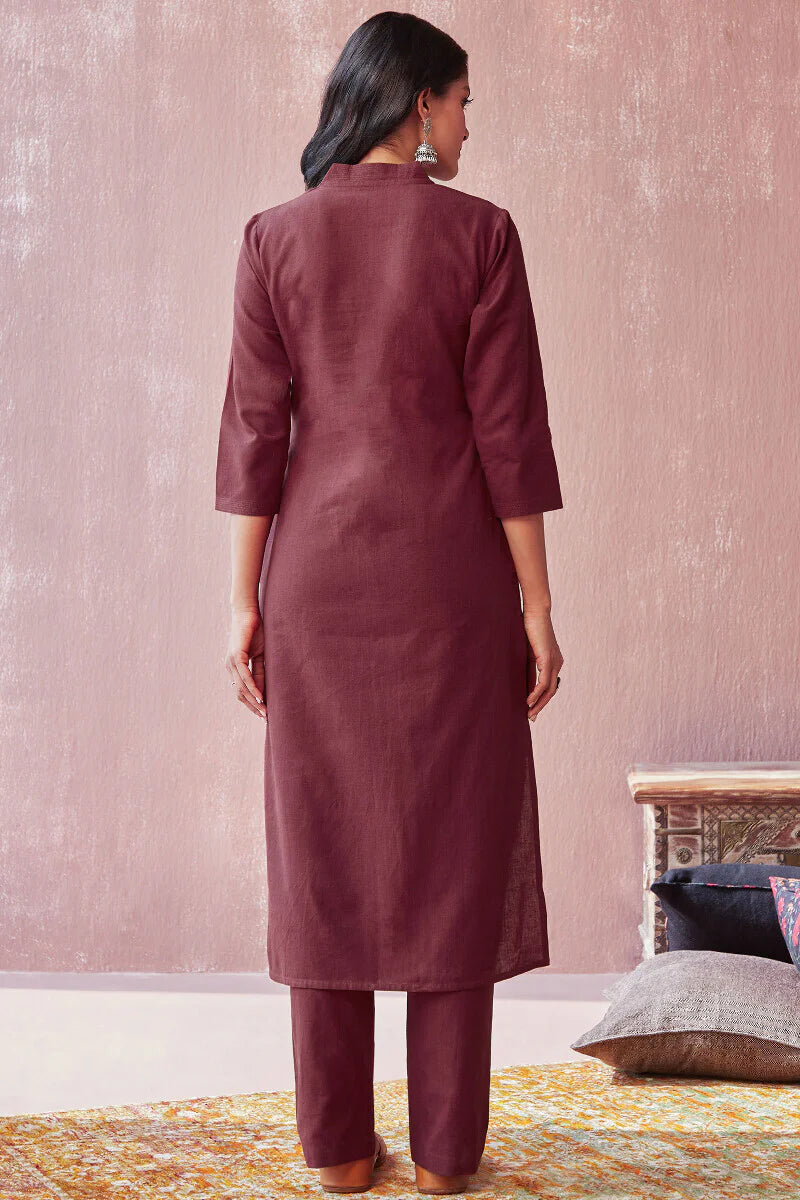 Roza Seher Persian Red Kurta