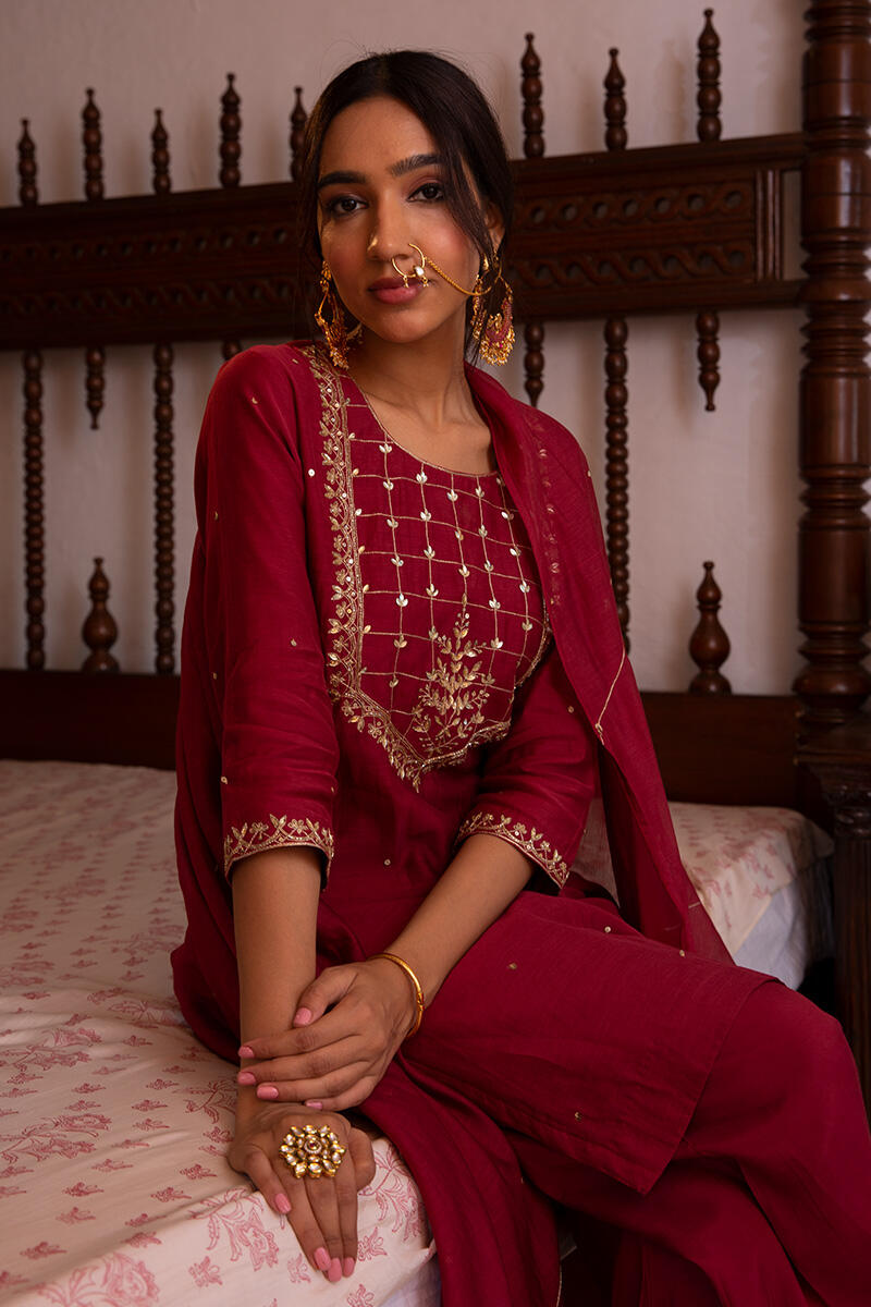 Parinaz Sahira Cotton Silk Kurta