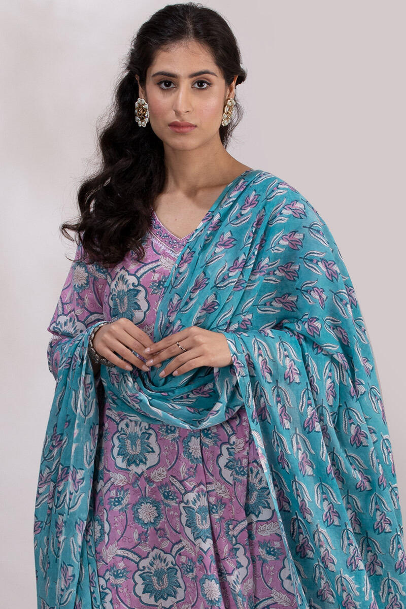 Roz Meher Faizah Block Printed Dupatta