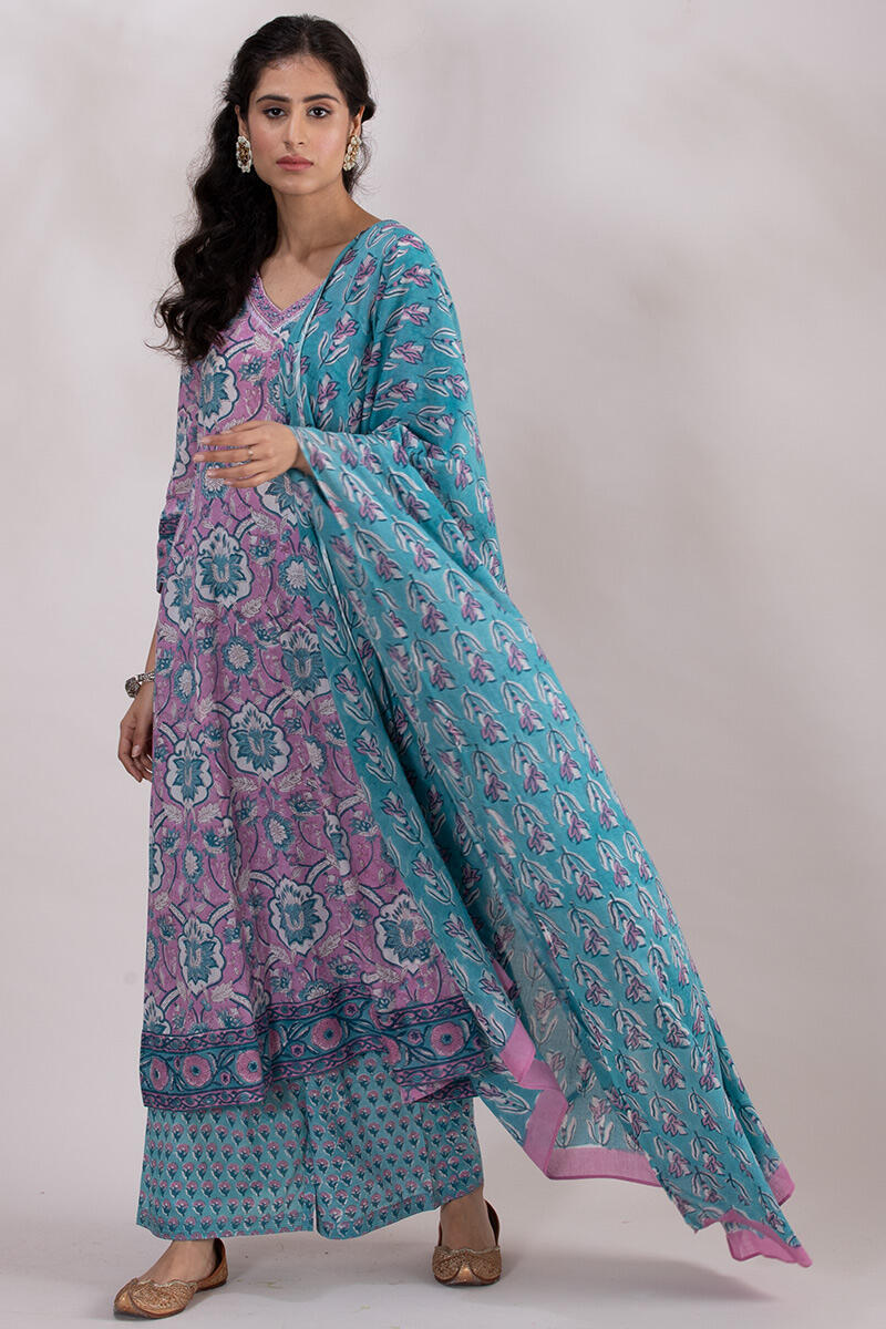 Roz Meher Faizah Block Printed Dupatta