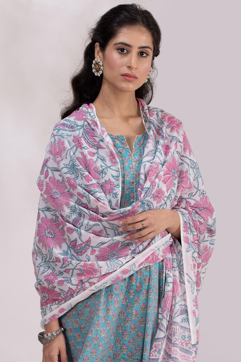 Roz Meher Inaya Block Printed Dupatta