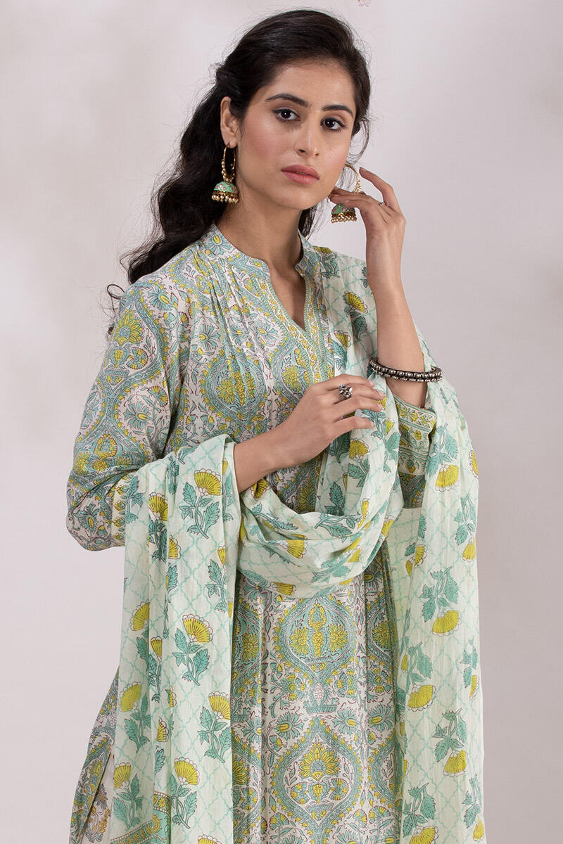 Roz Meher Jannat Block Printed Dupatta