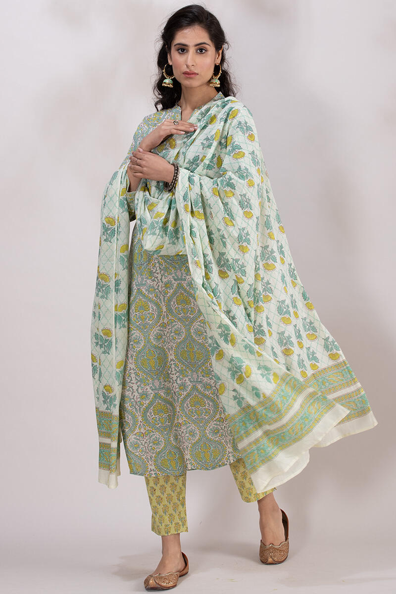 Roz Meher Jannat Block Printed Dupatta