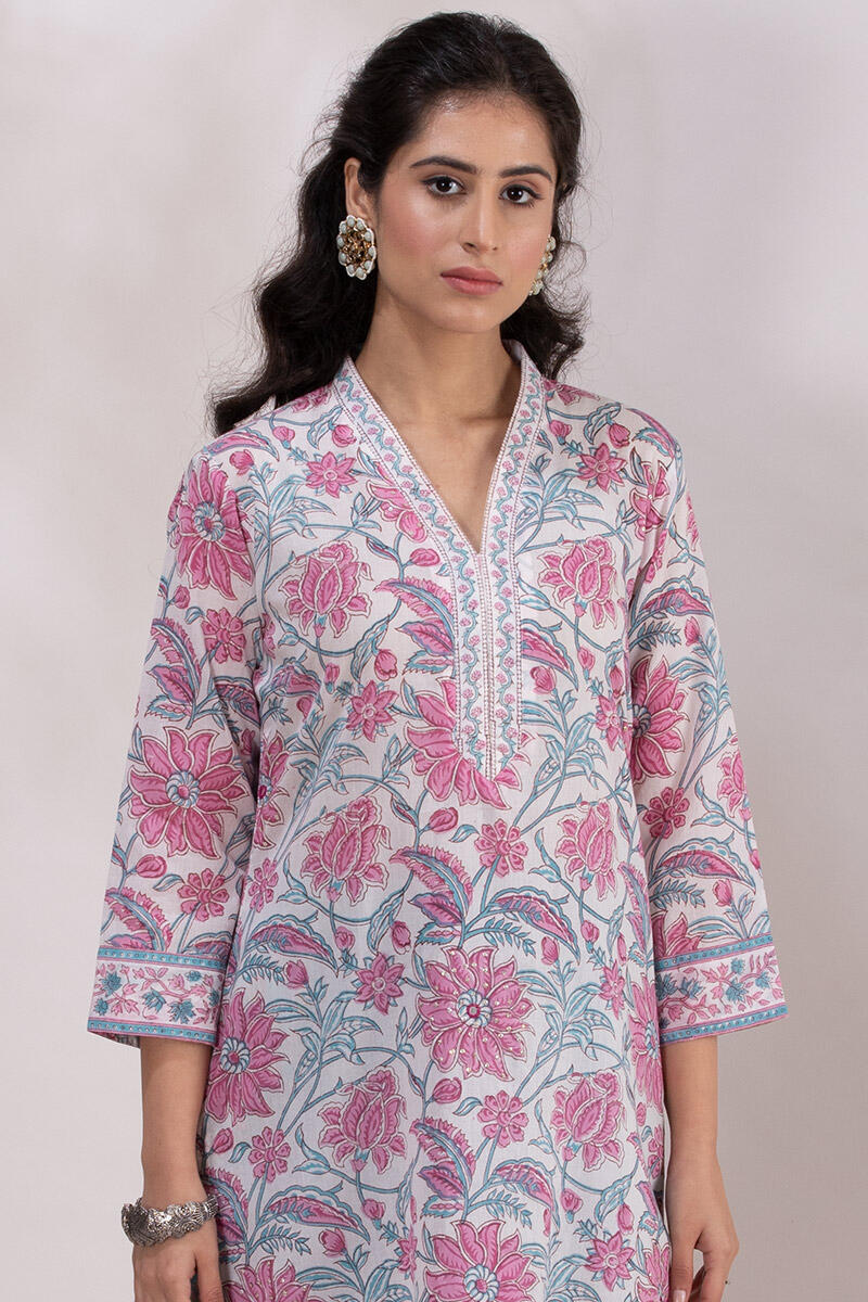 Roz Meher Jazmin Block Printed Kurta
