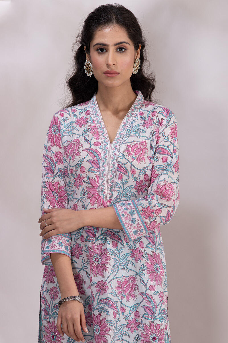 Roz Meher Jazmin Block Printed Kurta