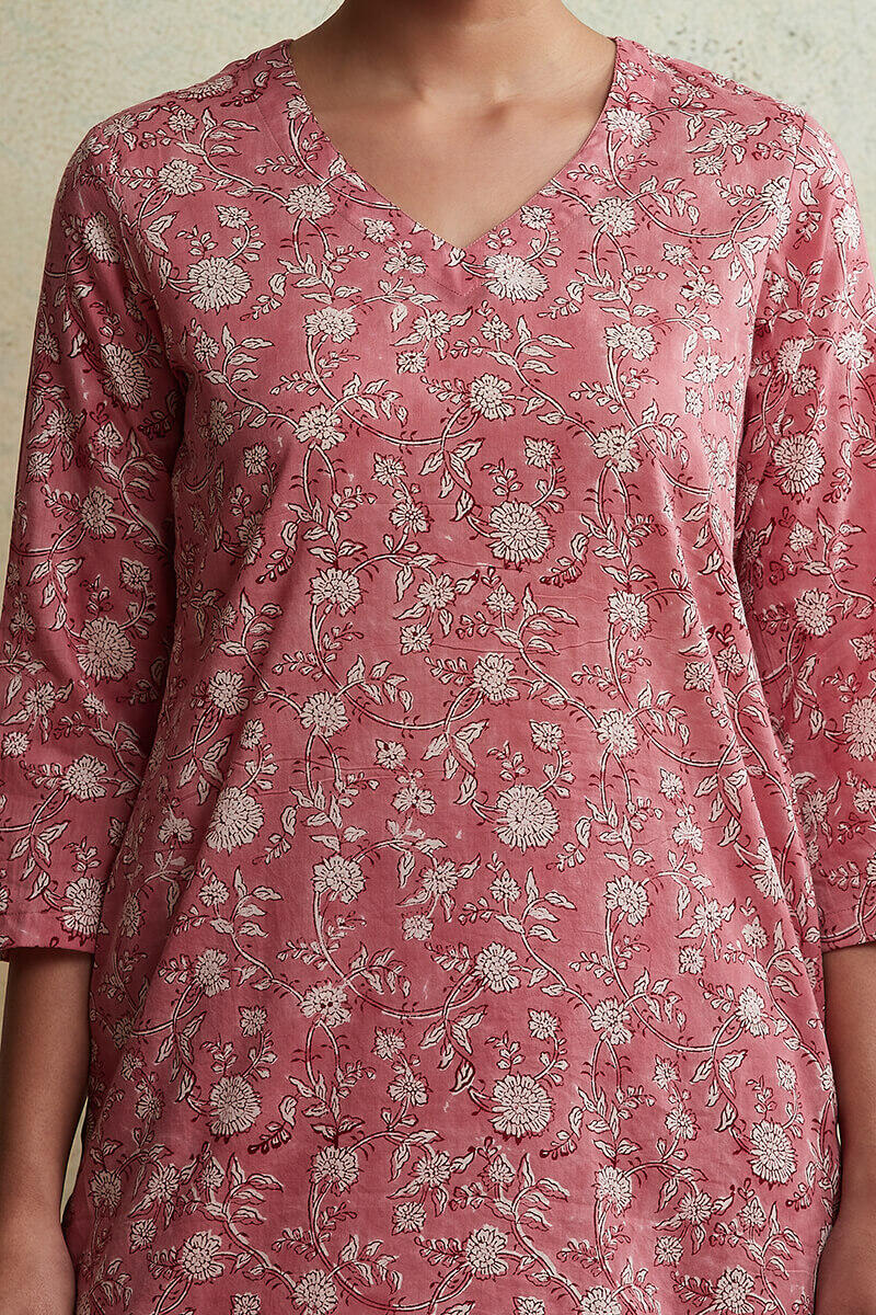 Roz Meher Nadia Block Printed Nightsuit
