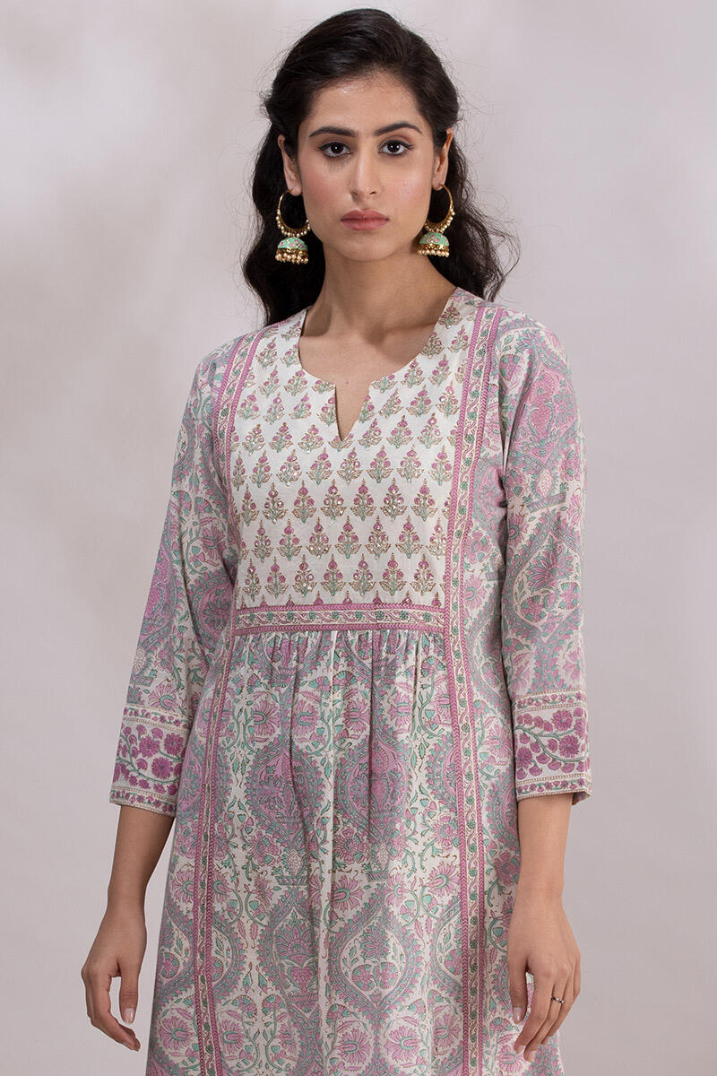 Roz Meher Nazeena Block Printed Kurta