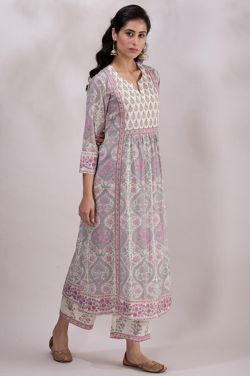Roz Meher Nazeena Block Printed Kurta
