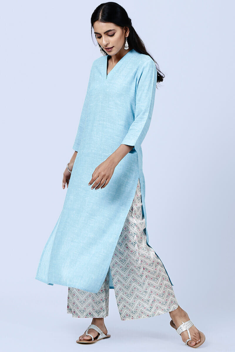 Roza Afreena Blue Kurta