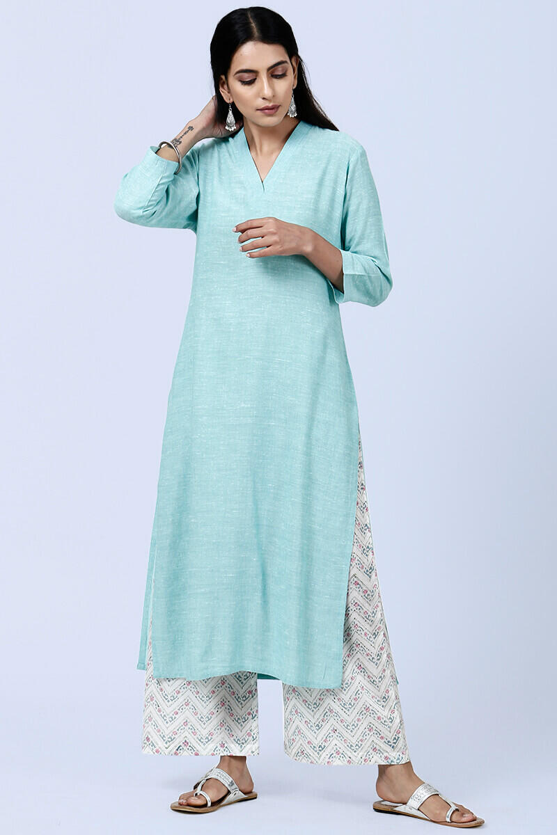 Roza Afreena Green Kurta