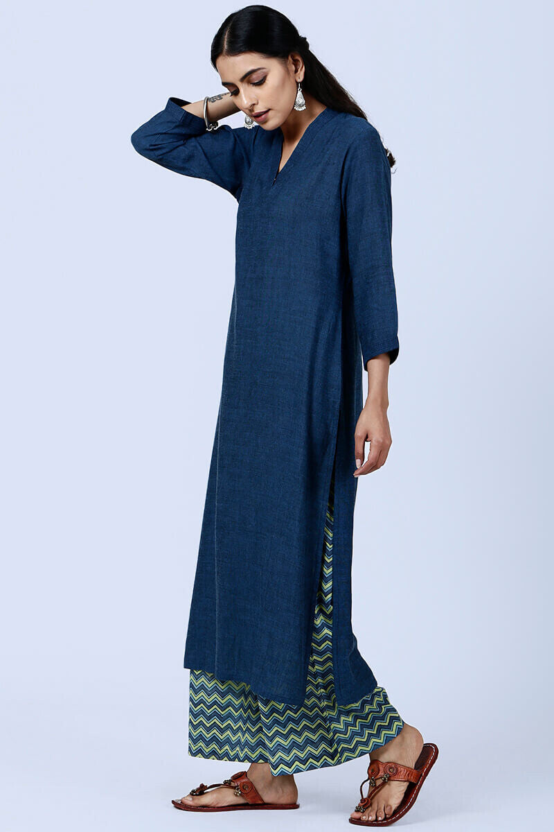 Roza Afreena Indigo Kurta