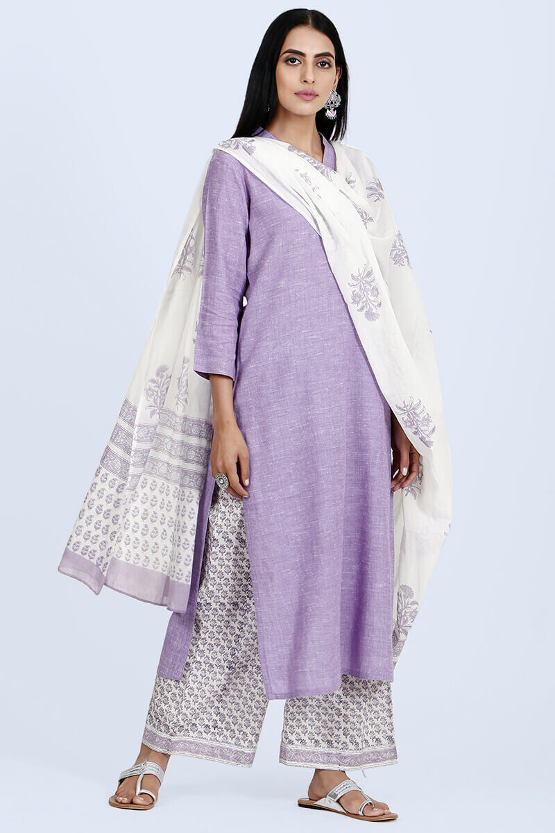 Roza Afreena Lavender Kurta