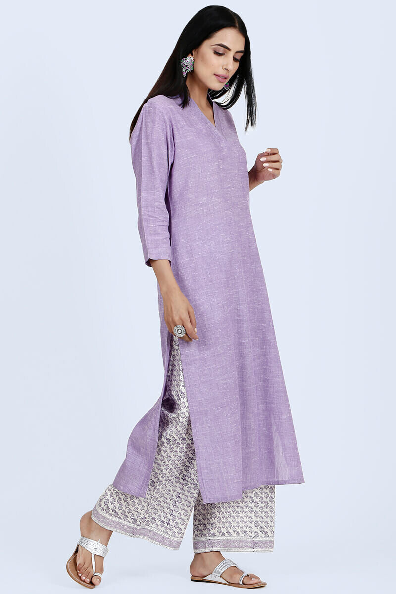Roza Afreena Lavender Kurta