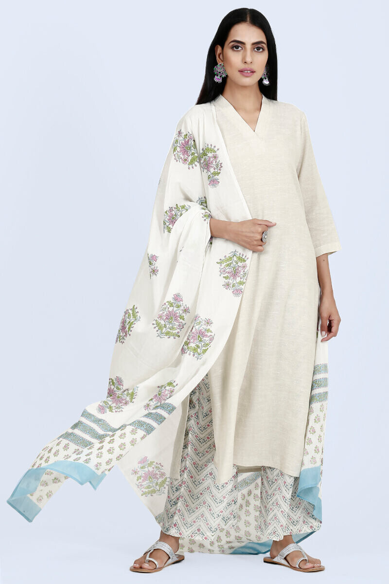 Roza Afreena Off-White Kurta