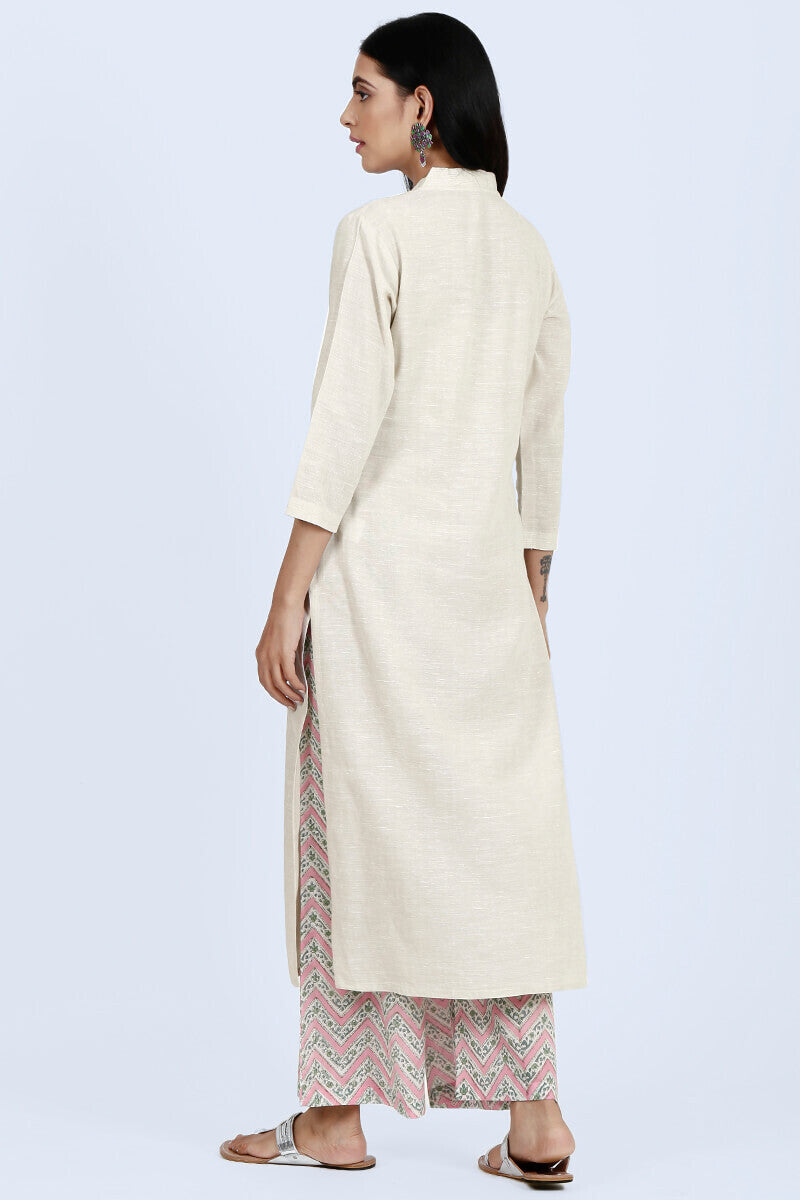 Roza Afreena Off-White Kurta