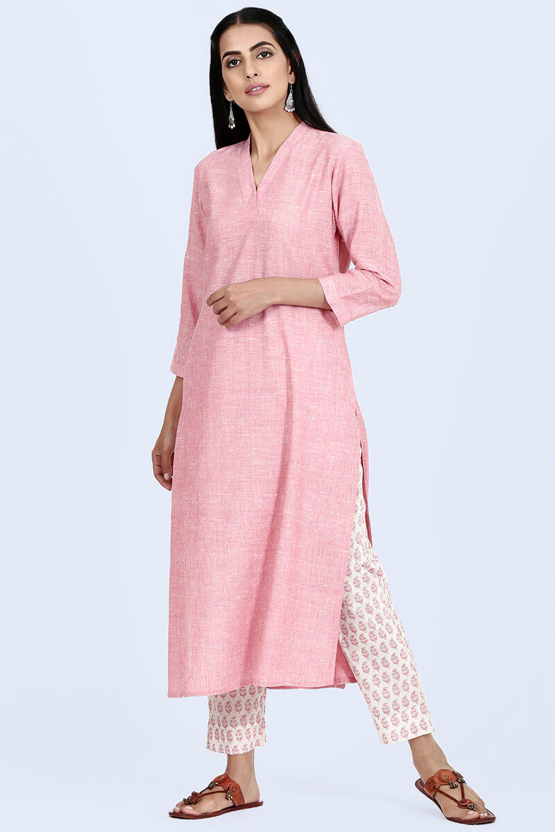 Roza Afreena Pink Kurta