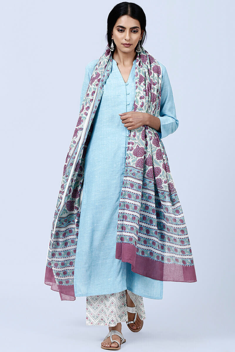 Roza Nazeena Blue Kurta