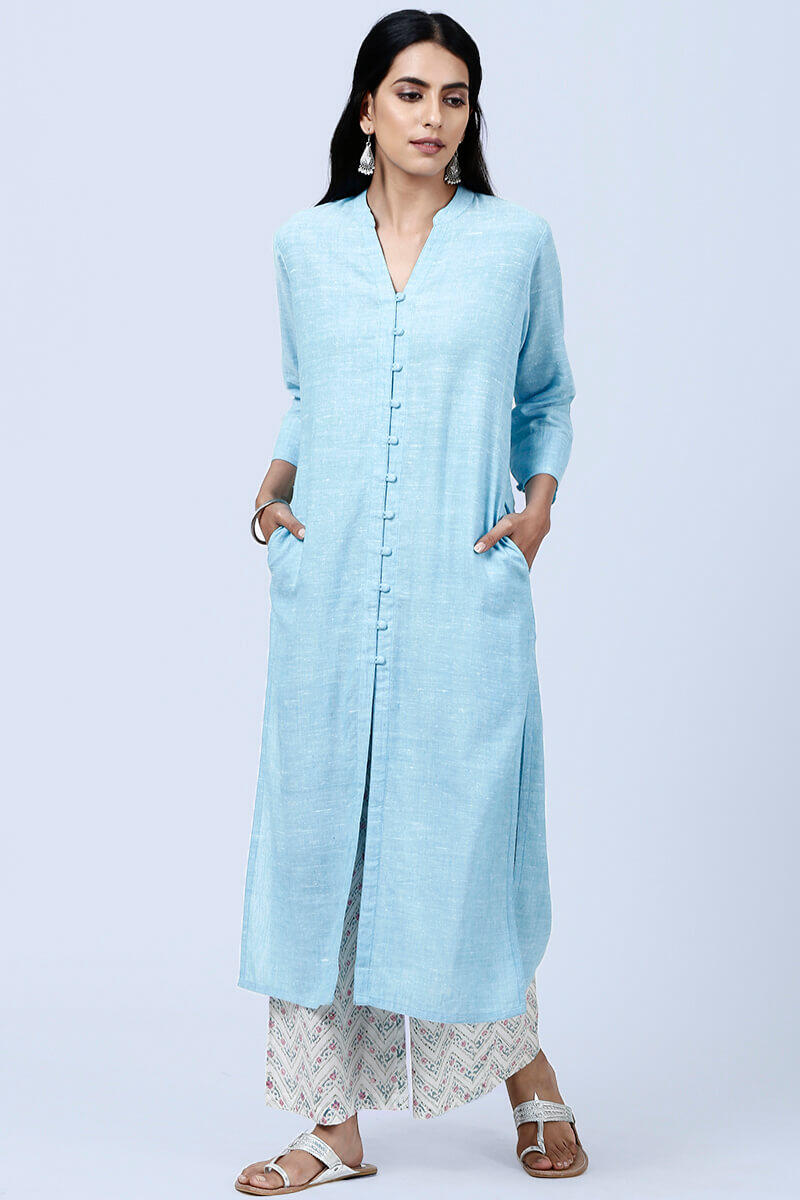 Roza Nazeena Blue Kurta