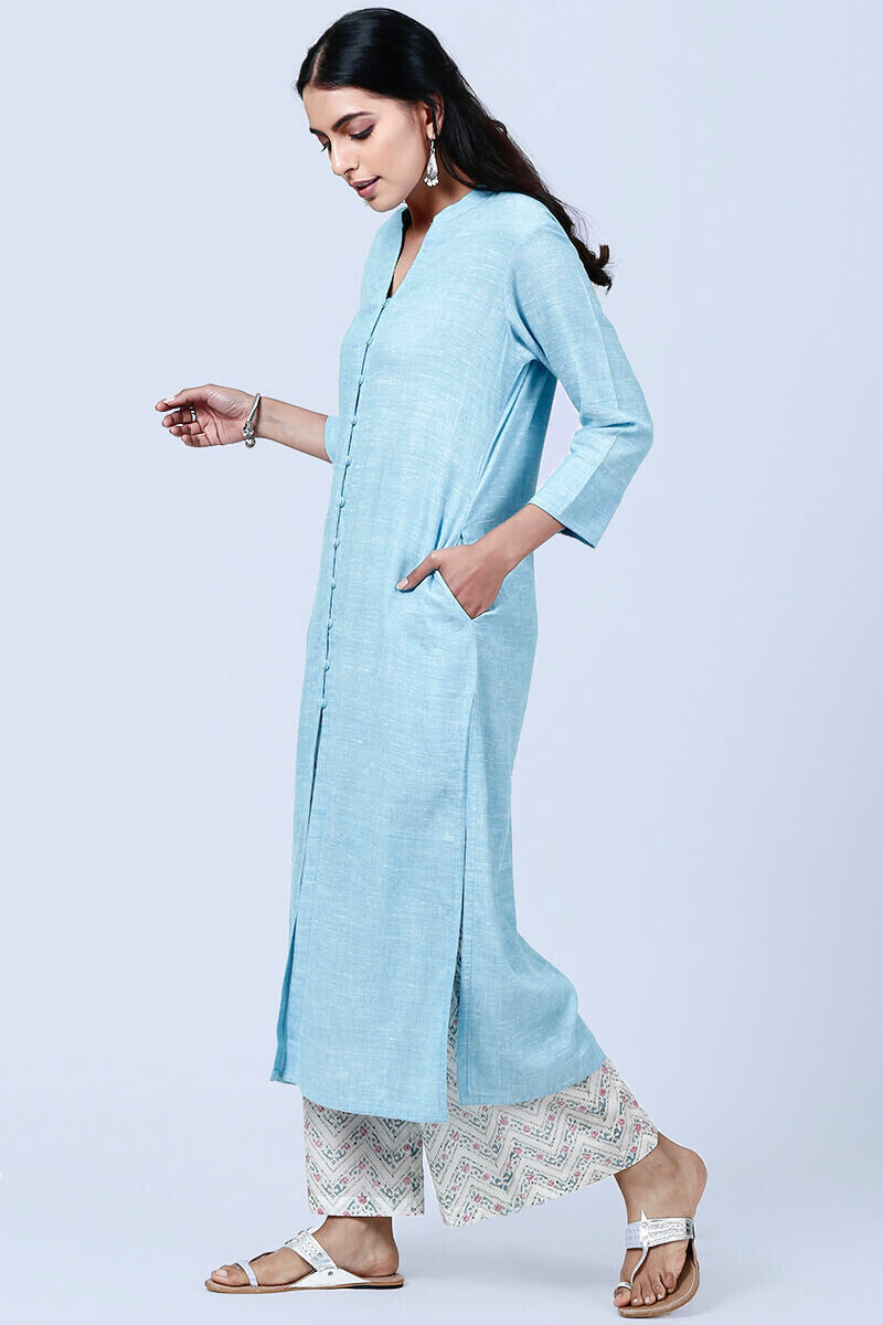 Roza Nazeena Blue Kurta