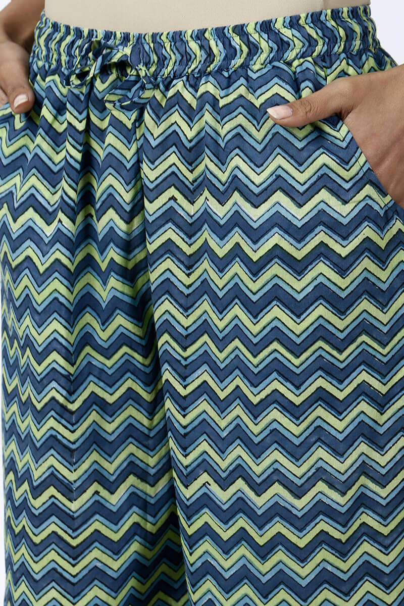 Zig zag blue