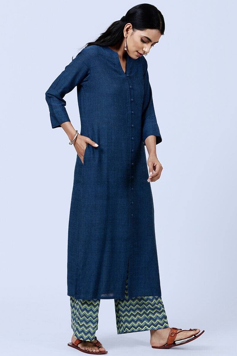 Roza Nazeena Indigo Kurta