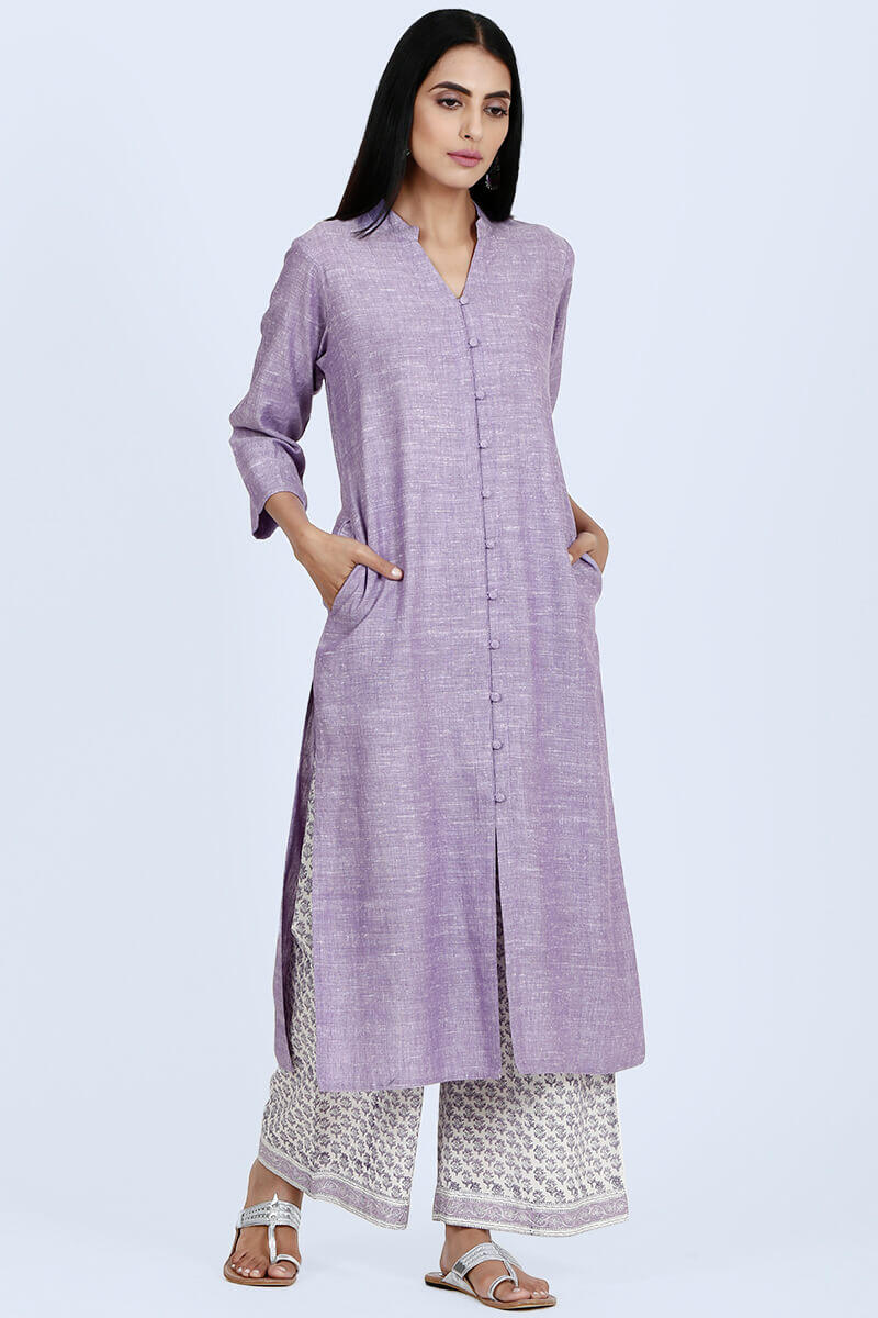 Roza Nazeena Lavender Kurta