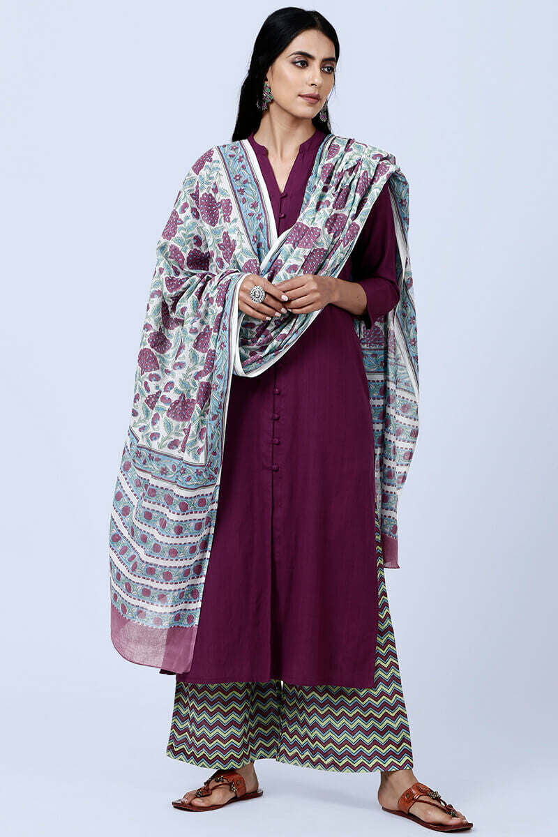 Roza Nazeema Purple Kurta