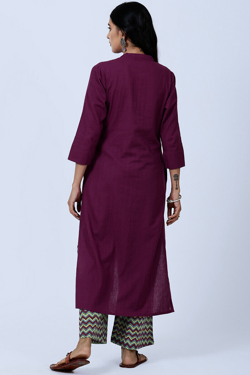 Roza Nazeema Purple Kurta