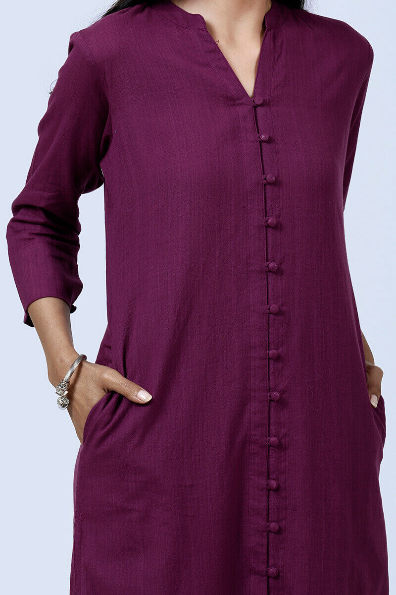 Roza Nazeema Purple Kurta