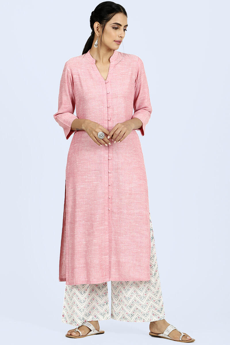 Roza Nazeena Pink Kurta