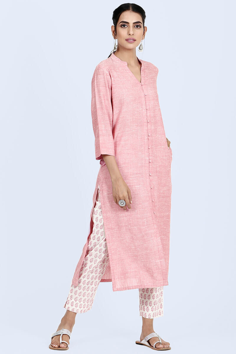 Roza Nazeena Pink Kurta