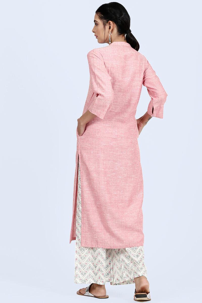 Roza Nazeena Pink Kurta