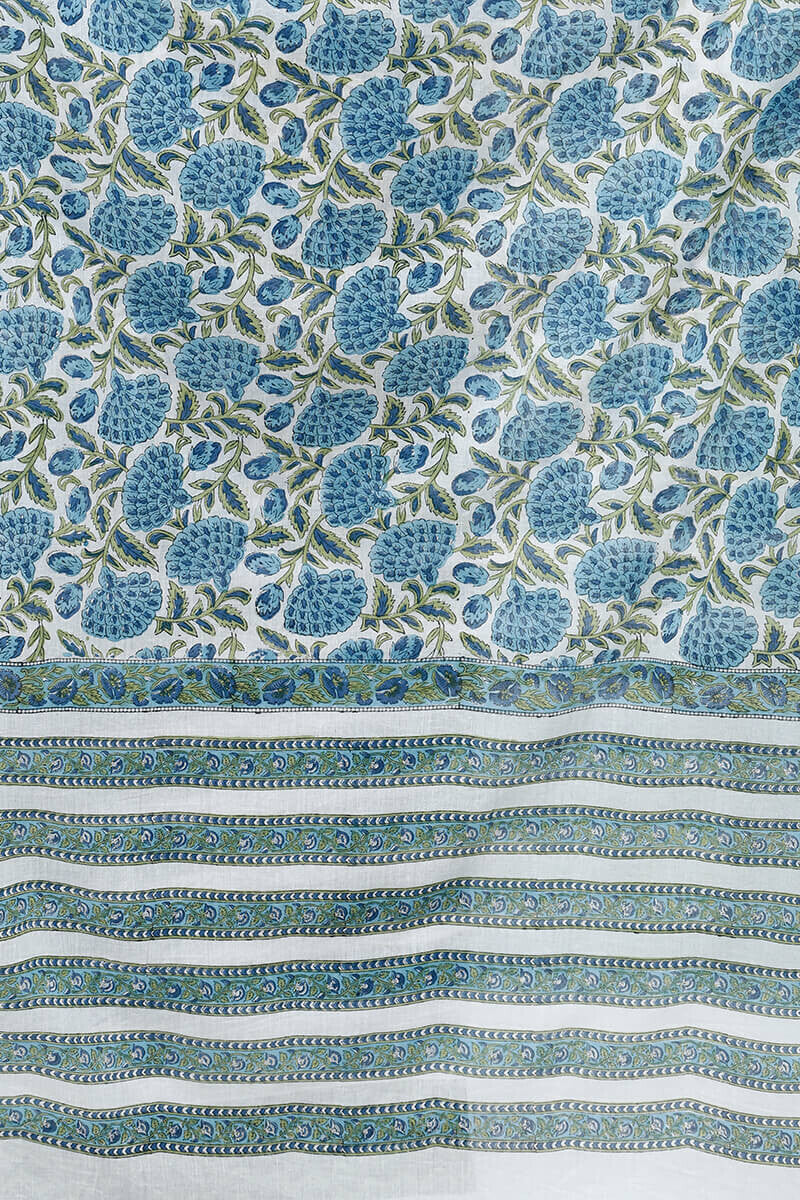 Roza Phul Baagh Blue Dupatta