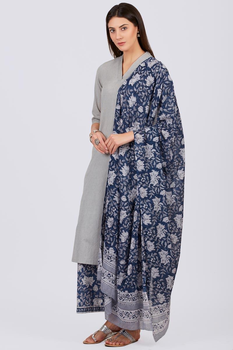 Roza Zoya Grey Kurta
