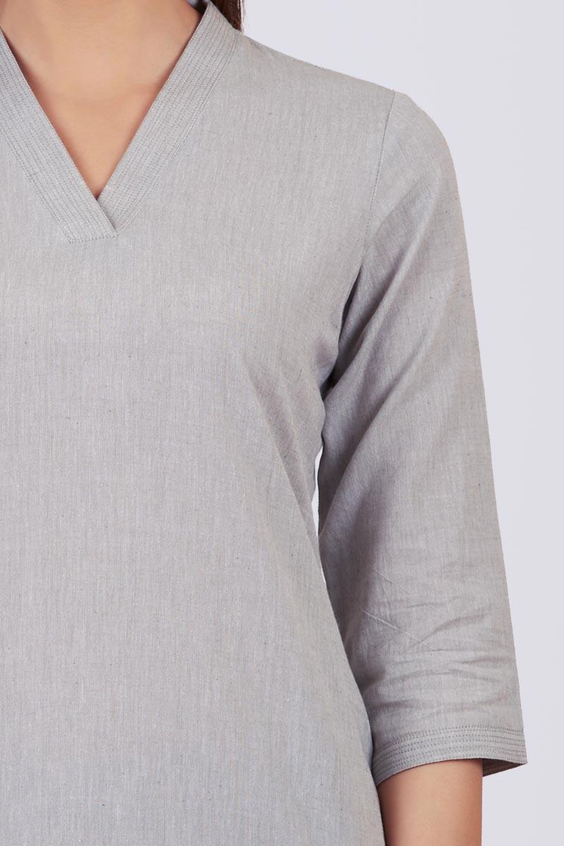Roza Zoya Grey Kurta