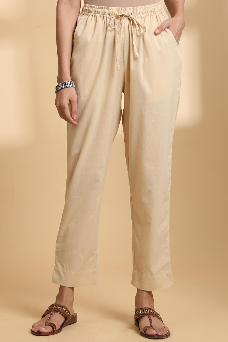 Roza Beige Narrow Pants