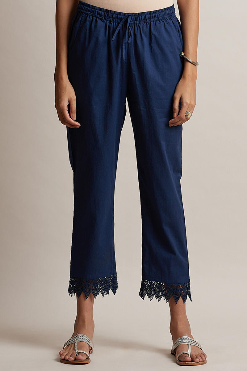 Roza Blue Lace Narrow Pant